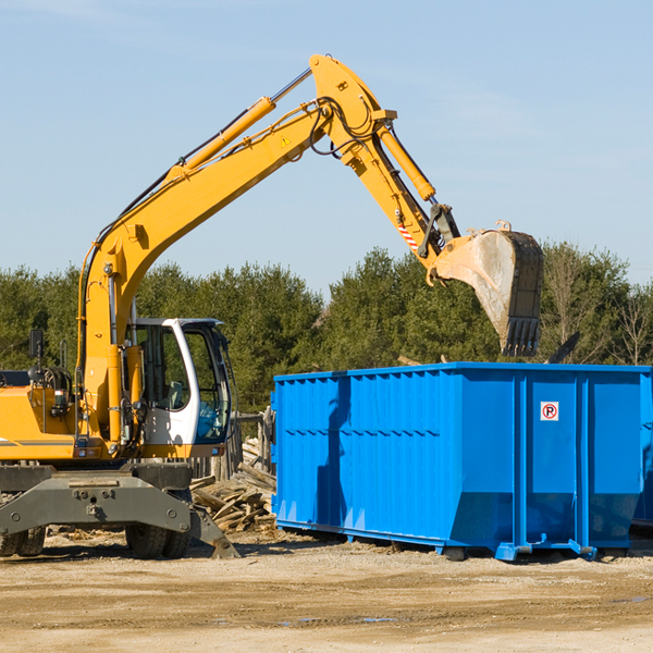 what size residential dumpster rentals are available in Wilson Creek